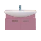 Тумба с раковиной Misty Джулия 85 тумба подвесная розовая Л-Джу01085-1210По