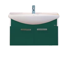 Тумба с раковиной Misty Джулия 85 тумба подвесная зеленая Л-Джу01085-0810По