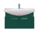 Тумба с раковиной Misty Джулия 85 тумба подвесная зеленая Л-Джу01085-0810По