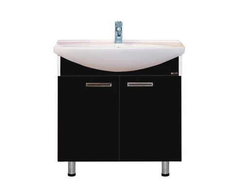 Тумба под раковину Misty Джулия 85 тумба прямая черная Л-Джу01085-0210Пр