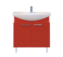 Тумба под раковину Misty Джулия 85 тумба прямая красная Л-Джу01085-0410Пр