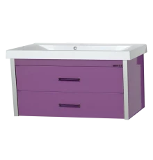 Тумба под раковину Misty Джулия QVATRO -105 Тумба с 2 ящ. подвесная сиреневая Л-Джк01105-1510П2Я