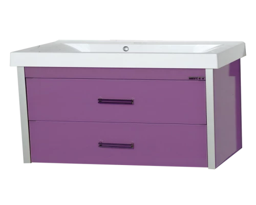 Тумба под раковину Misty Джулия QVATRO -105 Тумба с 2 ящ. подвесная сиреневая Л-Джк01105-1510П2Я
