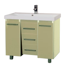 Тумба под раковину Misty Джулия QVATRO -105 Тумба с 3 ящ. конус бежевая Л-Джк01105-0310Ко3