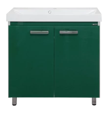 Тумба под раковину Misty Джулия QVATRO - 90 Тумба прямая зеленая Л-Джк01090-0810Пр