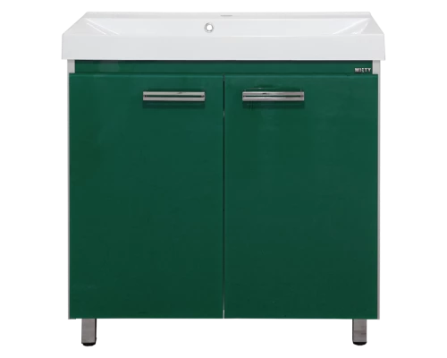 Тумба под раковину Misty Джулия QVATRO - 90 Тумба прямая зеленая Л-Джк01090-0810Пр