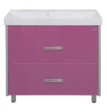 Тумба под раковину Misty Джулия QVATRO - 90 Тумба с 2 ящ розовая Л-Джк01090-12102Я