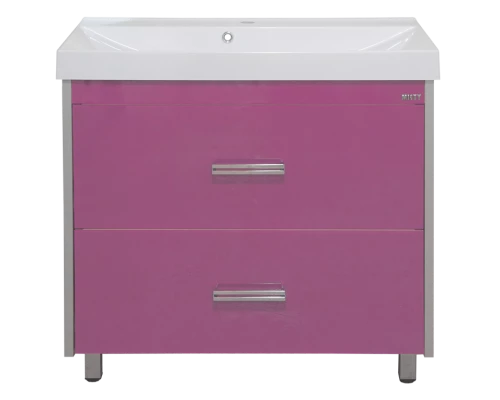 Тумба под раковину Misty Джулия QVATRO - 90 Тумба с 2 ящ розовая Л-Джк01090-12102Я