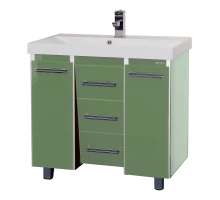 Тумба под раковину Misty Джулия Qvatro -105 с 3-мя ящиками салатовая Л-Джк01105-0710Ко3