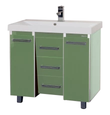 Тумба под раковину Misty Джулия Qvatro -105 с 3-мя ящиками салатовая Л-Джк01105-0710Ко3