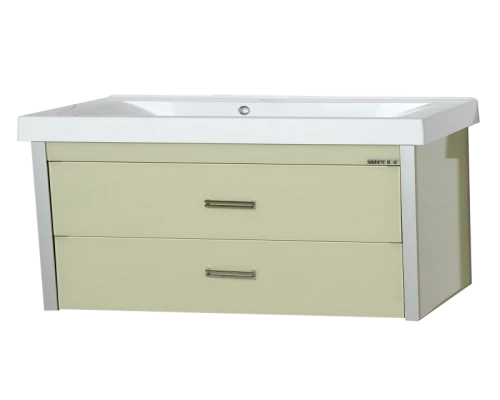 Тумба под раковину Misty Джулия Qvatro - 105 тумба с 2-мя ящ подвесная беж Л-Джк01105-5310П2Я