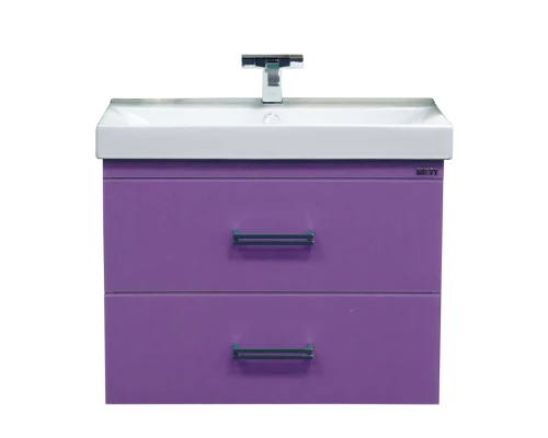 Тумба под раковину Misty Джулия Qvatro - 90 с 2-мя ящиками сиреневая Л-Джк01090-1510ПК2Я