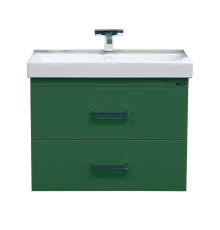 Тумба под раковину Misty Джулия Qvatro - 90 тумба с 2-мя ящиками зеленая Л-Джк01090-0810ПК2Я