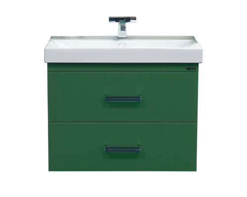 Тумба под раковину Misty Джулия Qvatro - 90 тумба с 2-мя ящиками зеленая Л-Джк01090-0810ПК2Я
