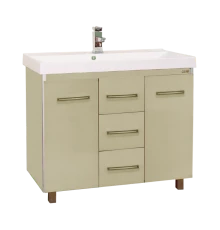 Тумба под раковину Misty Джулия Qvatro - 90 тумба с 3-мя ящ беж Л-Джк01090-0310Пр3Я