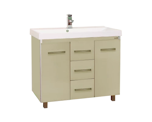 Тумба под раковину Misty Джулия Qvatro - 90 тумба с 3-мя ящ беж Л-Джк01090-0310Пр3Я