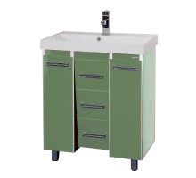 Тумба под раковину Misty Джулия Qvatro - 90 тумба с 3-мя ящиками салатовая Л-Джк01090-0710Ко3