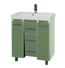 Тумба под раковину Misty Джулия Qvatro - 90 тумба с 3-мя ящиками салатовая Л-Джк01090-0710Ко3