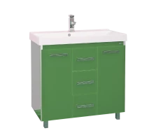 Тумба под раковину Misty Джулия Qvatro - 90 тумба с 3-мя ящиками салатовая Л-Джк01090-0710Пр3Я