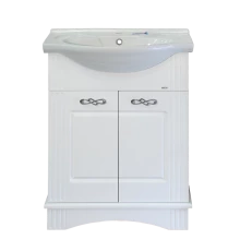 Тумба под раковину Misty Эльбрус - 65 Тумба белая эмаль П-Эль01065-011
