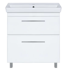 Тумба под раковину Misty Элен - 80 с 2 ящ. белая П-Эле01080-012Я