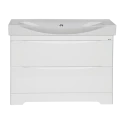 Тумба под раковину Misty Элвис - 105 Тумба напольная с 2 ящ. белая эмаль П-Элв01105-0112Я