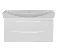 Тумба под раковину Misty Элвис - 105 с 2 ящ. подвесная белая эмаль П-Элв01105-0112ЯПо