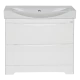 Тумба под раковину Misty Элвис - 85 Тумба напольная с 2 ящ. белая эмаль П-Элв01085-0112Я
