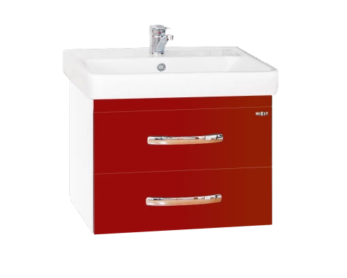 Тумба под раковину Misty Эмилия - 60 подвесная красная П-Эми01060-041По