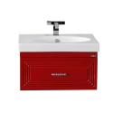 Тумба под раковину Misty Европа 60 красная подвесная П-Евр01060-041По