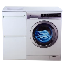 Тумба под раковину Misty Фостер - 40 с 2 ящ. напольная под стиральную машину Э-Фос01040-012Я