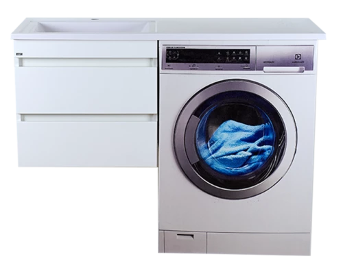 Тумба под раковину Misty Фостер - 55 с 2 ящ. подвесная под стиральную машину Э-Фос01055-012Я