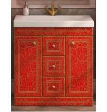 Тумба под раковину Misty Fresko 75 краколет красная Л-Фре01075-04173Я