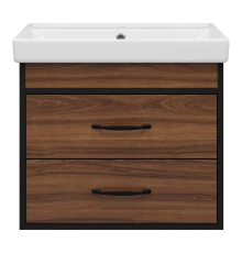 Тумба под раковину Misty Кедр - 60 подвесная