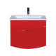 Тумба под раковину Misty Корсика - 70 Тумба с 1 ящ. подвесн BL - 08G алый мак Л-Кор01070-04П1Я