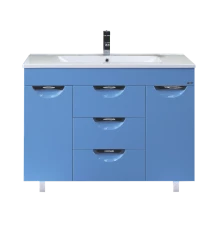Тумба под раковину Misty Кристи 105 Тумба голубая П-Кри01105-061