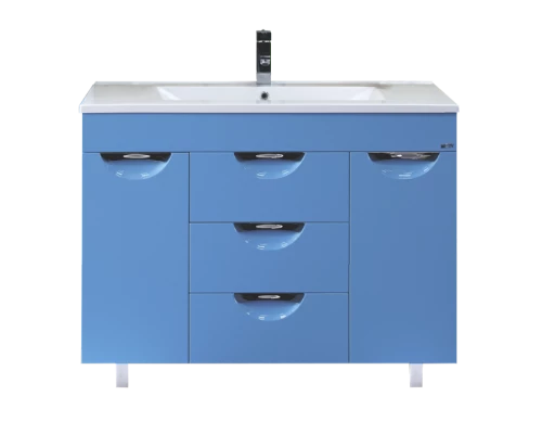 Тумба под раковину Misty Кристи 105 Тумба голубая П-Кри01105-061