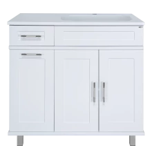 Тумба под раковину Misty Купер - 90 с Б/К белая правая П-Куп01090-012БкП