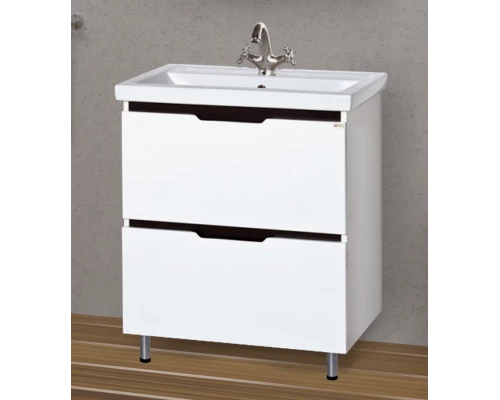 Тумба под раковину Misty Лайм 70 с 2-мя ящиками Э-Лай01070-2Я