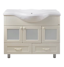 Тумба под раковину Misty Латте - 105 с 2 ящ. бежевая П-Лат01105-0322Я