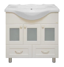 Тумба под раковину Misty Латте - 85 с 2 ящ. бежевая П-Лат01085-0322Я