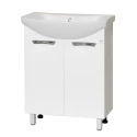 Тумба под раковину Misty Лаванда - 65 прямая белая Э-Лав01065-011Пр