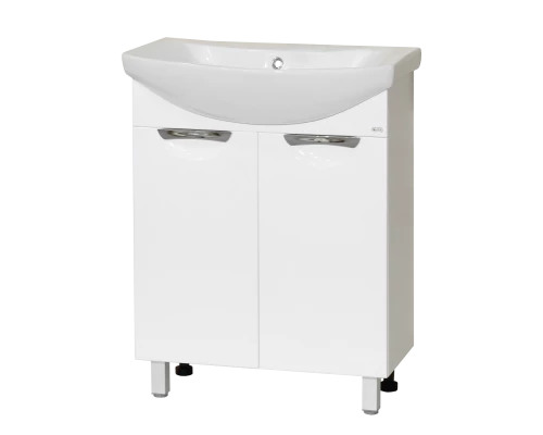 Тумба под раковину Misty Лаванда - 65 прямая белая Э-Лав01065-011Пр