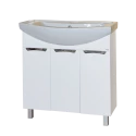 Тумба под раковину Misty Лаванда-80 Тумба прямая белаяЭ-Лав01080-011Пр