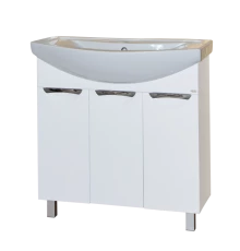 Тумба под раковину Misty Лаванда-80 Тумба прямая белаяЭ-Лав01080-011Пр