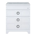 Тумба под раковину Misty Лейла - 80 с 3 ящ. белая Пр-Лей01080-013Я Тумба под раковину Misty Лейла - 80 с 3 ящ. белая Пр-Лей01080-013Я