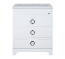 Тумба под раковину Misty Лейла - 80 с 3 ящ. белая Пр-Лей01080-013Я