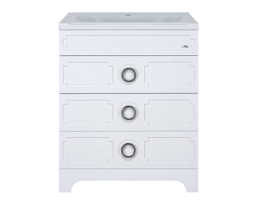 Тумба под раковину Misty Лейла - 80 с 3 ящ. белая Пр-Лей01080-013Я