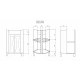 Тумба под раковину Misty Лотос - 40 х 40 Тумба угловая Э-Лот01040-01Уг