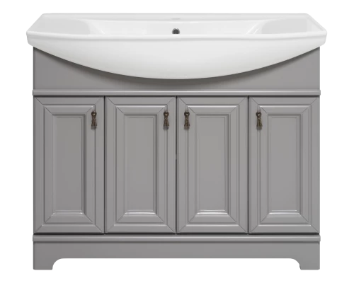 Тумба под раковину Misty Лувр - 105 (серая) П-Лвр01105-502